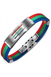 SALE - Unisex apyrankė su plieno dekoracija